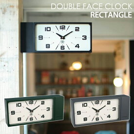 DOUBLE FACE CLOCK RECTANGLE ダブル フェイス クロック レクタングル DULTON ダルトン