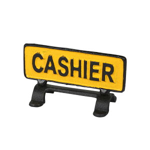 REVERSIBLE SIGN STAND CASHIER ���o�[�V�u�� �T�C�� �X�^���h �L���b�V���[ R655-744 / DULTON �_���g��