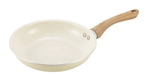 カクセー フライパン 22cm Grinday with グリンデイ・ウィズ IH対応 セラミックコーティング ウォームアイボリー NB-43