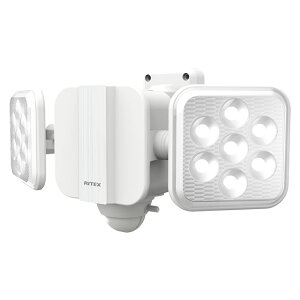 ライテックス 5W×2灯 フリーアーム式LED 乾電池 センサーライト LED-270 ムサシ