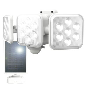 ライテックス 5W×3灯 フリーアーム式LED ソーラーセンサーライト S-330L ムサシ