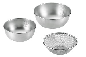 �悱��� SUS�Ega�m�T�X�E�K�n�X�g�����O���b�V���U�� 16cm���{�E�� 15cm��18cm 3�_�Z�b�g SUS-Z600