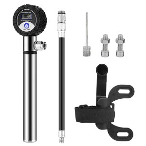 空気入れ 軽量 タイヤ 携帯性 小型 シンプル コンパクト バスケ クロスバイク スポーツ自転車 ロードバイク 仏式 米式 単位切替 携帯ポンプ 自転車用空気入れ ハンドポンプ 操作簡単 空気圧