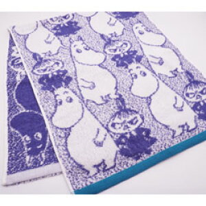 フェイスタオル ムーミン パターン ムーミン&ミイ&柄 34×80cm キャラクター 洗面所 キッチン 手拭きタオル ギフト好適品