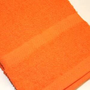 カラーフェイスタオル 200匁 オレンジ チムニー/淡色 日本製 34×82cm