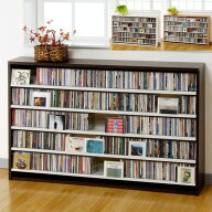 幅139.2cm CD695枚収納 コレクター仕様CDラック 木製 大容量 デザイン プロ 業務用 大量 本棚 インデック…