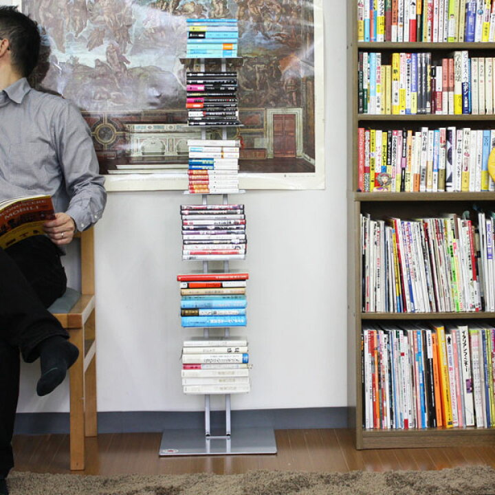 楽天市場】ブックタワー 積ん読本棚 幅35×高さ130cm積ん読 本棚本収納 