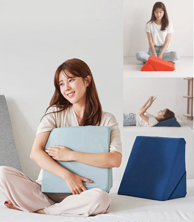 楽天市場】クッション 背もたれ 三角クッション Sサイズ 低反発