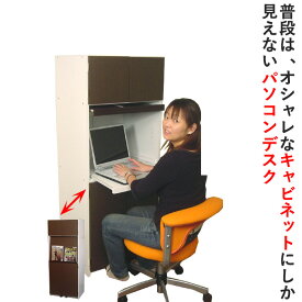 パソコンデスク キャビネット PCデスク 省スペース 日本製 パソコン プリンター 収納 通販 ラック 収納 送料無料 楽天 インテリア