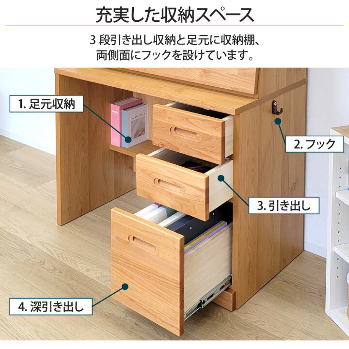 楽天市場】【撮影サンプル品】【限定1台】ライティングデスク 幅85 