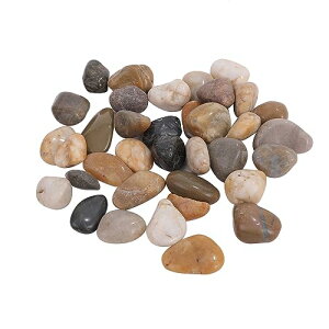 ピュアシーク 砂利 水槽 アクアリウム おしゃれ 石 天然五色石飾り 底砂 20〜40mm 五色彩り石 庭・ガーデン 観賞 魚 底砂・砂利 1袋約1000g