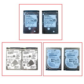 R058-320GB 2.5インチ SATA HDD 2点セット 東芝 シーゲート 日立 増設HDD ノートパソコン用HDD デスクトップPC用HDD 厚みmm/8mm SATA 7200RPM/5400RPM 【中古動作品】