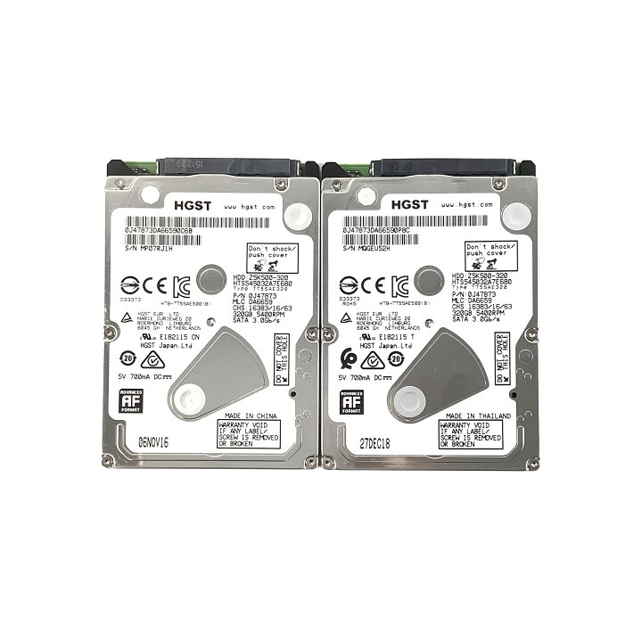 楽天市場】R058- 320GB 2.5インチ SATA HDD 2点セット 東芝 シーゲート 