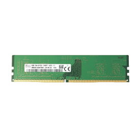SKhynix 4GB 1Rx16 PC4-2400Tメモリ 1点 (DDR4-2400) DIMM 288pin デスクトップパソコン用メモリ 増設メモリ 型番：HMA851U6AFR6N-UH NO AC 片面実装 (1Rx16) 【中古動作品】
