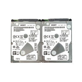 R099-HGST 2.5インチ 250GB SATA HDD 2点セット 日立 厚み7ミリ SATA 6.0Gb/s 5400RPM 5V 700mA 増設HDD 型番:HTS545025A7E680 ノートパソコン用HDD 【中古動作品]