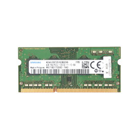 SAMSUNG 4GB 1RX8 PC3L-12800Sメモリ 1点　サムセン 低電圧メモリ(1.35 V) SO-DIMM 204pin ノートパソコン用メモリ 増設メモリ 型番：M471B5173DB0-YK0 両面実装 (1Rx8) 【中古動作品】