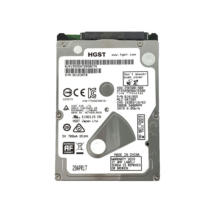 楽天市場】R156-500GB 2.5 インチ SATA HDD 1点 ☆7200rpm/5400rpm  