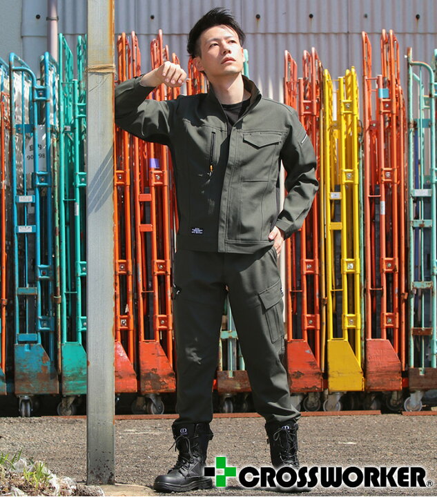 楽天市場 バートル 上下セット ジャケットカーゴパンツ 7301 7302 長袖 ストレッチ 制電 吸水防汚 男女兼用 メンズ レディース ブルゾン ジャンパー ズボン 作業服 作業着 Burtle 21 22aw クロスワーカー 楽天市場店