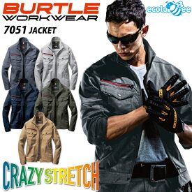 バートル 長袖ジャケット 7051 ストレッチ 細身 スリム 制電ケア SDGs エコ 秋冬 ジャンパー ブルゾン ストレッチ 作業服 作業着 男女兼用 メンズ レディース BURTLE