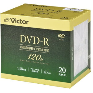 Victor VHR12JP20J5 �r�f�I�p 16�{�� DVD-R 20���p�b�N 4.7GB 120��