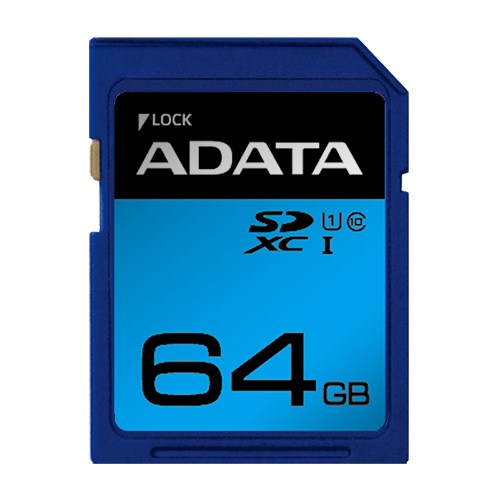 ADATA ASDX64GUICL10RD SDHC／XC UHS-I CLASS10 カード ADATA Premier SDメモリーカード 64GB Class10 UHS-I