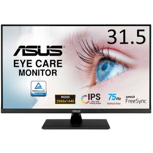 ASUS VP32AQ ���j�^�[�E�f�B�X�v���C �u���b�N
