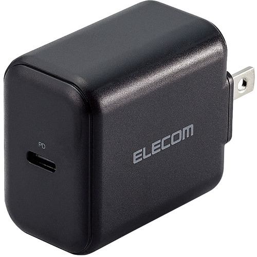 エレコム MPA-ACCP17BK USB Type-C 充電器 PD対応 20W タイプC ×1   Type C USB-C ACアダプター コンセント ブラック