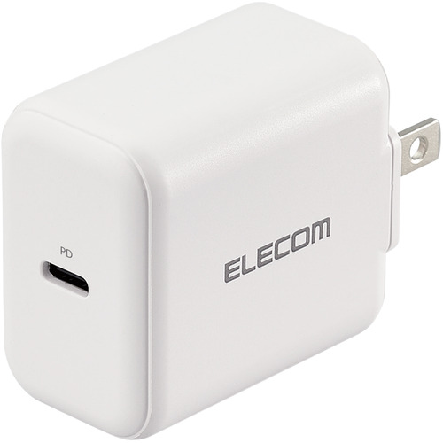 エレコム MPA-ACCP17WH USB Type-C 充電器 PD対応 20W タイプC ×1   Type C USB-C ACアダプター コンセント ホワイト