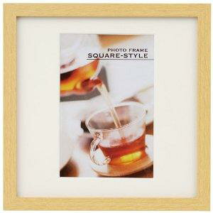 ナカバヤシ フ-TQW-301-N 木製スクエアフォトフレーム 2L判 ナチュラル