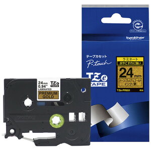 �u���U�[ TZE-PR851 ���x�����C�^�[ �s�[�^�b�`(P-Touch)�p ���~�l�[�g�e�[�v �v���~�A���S�[���h ������ 24mm