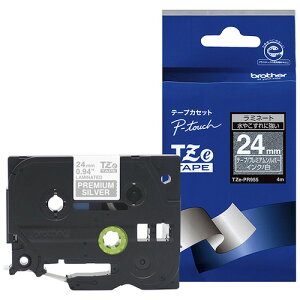 �u���U�[ TZE-PR955 ���x�����C�^�[ �s�[�^�b�`(P-Touch)�p ���~�l�[�g�e�[�v �v���~�A���V���o�[ ������ 24mm