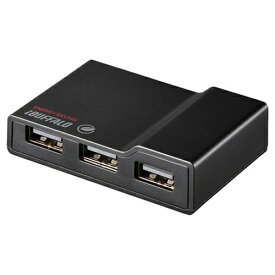 USBハブ バッファロー セルフパワー BSH4AE12BK USB2.0節電機能付きセルフパワー 4ポートハブ ブラック