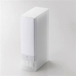 エレコム CCD-FB72CR Blu-ray/DVD/CD用ディスクファイル 72枚収納 クリア