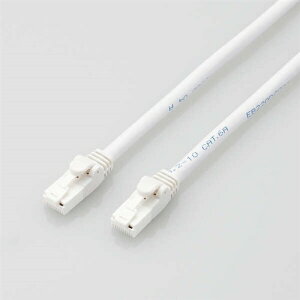 �G���R�� LD-GPAT�^WH1�^RS Cat6A LAN�P�[�u�� 1m �z���C�g