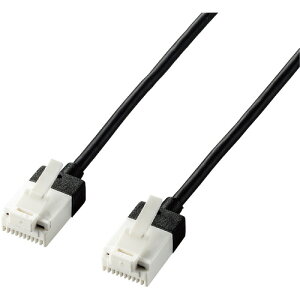 �G���R�� LD-GPASST�^BK20 LAN�P�[�u�� CAT6A �X�[�p�[�X���� �ܐ܂�h�~ 2.0m �u���b�N