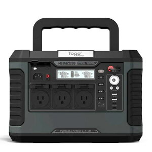 �R���s���[�P�[�X�E�W���p�� TPS2200 �|�[�^�u���d���iUPS�@�\�t���j Togopower 2200W �O���[