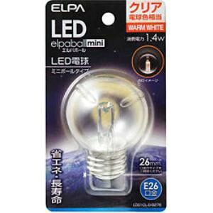ELPA LDG1CL-G-G276 LED�����d�� �~�j�{�[�����` E26 G50 �N���A�d���F