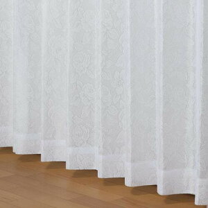 ���j�x�[�� ���[�X�J�[�e�� ���^���i ��100X��133cm 2���� �z���C�g