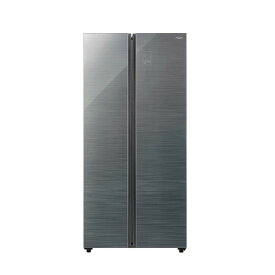 【無料長期保証】AQUA AQR-SBS48P(DS) 2ドア冷蔵庫 パノラマ オープン ダークシルバー