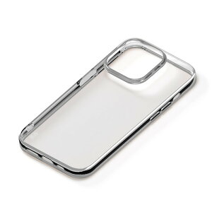 PGA PG-23BTP05SV iPhone15Pro ���^���b�N�t���[�� �\�t�g�P�[�X Premium Style �V���o�[ PG23BTP05SV