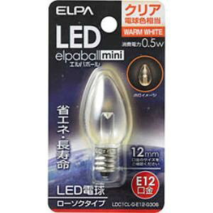 ELPA LDC1CL-G-E12-G306 LED�����d�� ���[�\�N���` E12 �N���A�d���F