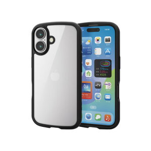 �G���R�� PM-A24ATSLFCGBK iPhone 16 TOUGH SLIM LITE �n�C�u���b�h�P�[�X �t���[���J���[