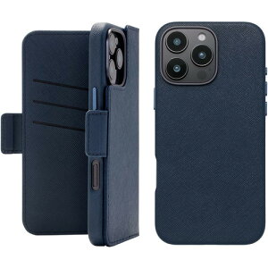 ���j�P�[�X 2Way Mag Flip Case for iPhone 16 Pro Max (navy) UNI-CSDIP24LP-2MFNV