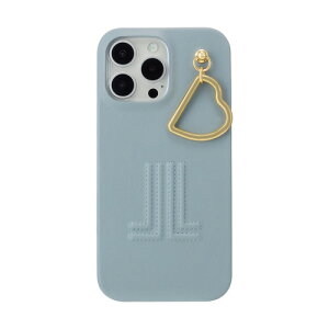 LANVIN en Bleu LBLBEWPHCIP2469 Slim Wrap Case with Heart Charm for iPhone16 Pro MAX Light Blue