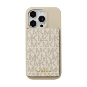 MICHAEL KORS MKCWVNLWPIP2463P Wrap Case with MagSafe Card Wallet for iPhone16 Pro Vanilla