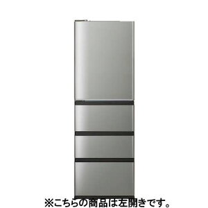 【推奨品】アクア 冷蔵庫 433L 左開き 4ドア 幅59.5cm 大容量冷凍室 おいシールド冷凍 LED庫内灯 Delie+ AQR-V43RL シルバー系