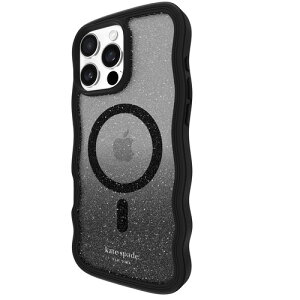 �P�C�g�E�X�y�[�h �j���[���[�N KS054478 Wavy MagSafe iPhone 16 Pro Max�p�P�[�X Nightfall �N���A�E�u���b�N�n