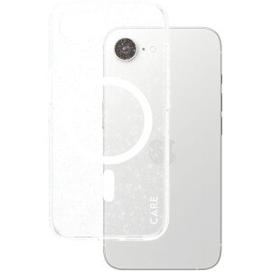 CARE iPhone 16e�p CARE Case Flagship Star Lit w�^ White MagSAFE CRRFSWMG29845