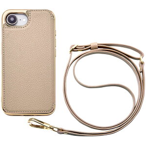 ���j�P�[�X Cross Body Case Duo iPhone 16e�p (greige) UNI-CSIP25S-2CBGG