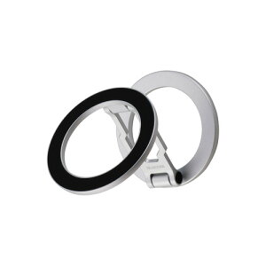 �G���R�� P-DSCMPWM01SV �X�}�z�X�^���h �܂肽���� 360�x��] �}�O�l�b�g�p�b�h�t MagSafe�Ή��X�}�z ������ �V���o�[